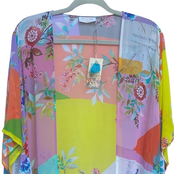 Johnny Was Ember Silk Kimono Womens Small - Picture 5 of 16